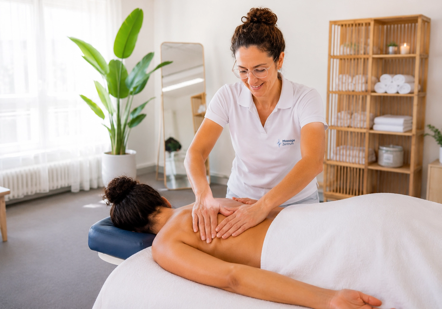 Massage der Rückenmuskulatur im Massage Zentrum Wallisellen