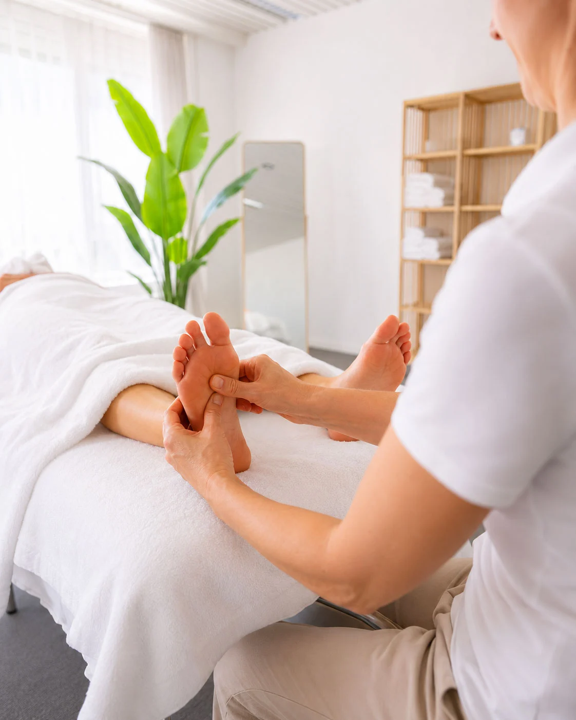 Behandlung der Reflexzonen an den Füssen bei Wallisellen